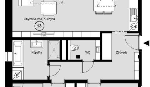 Two bedroom apartment, Vrbovská cesta, Sale, Piešťany, Slovakia