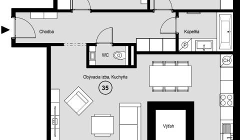 Two bedroom apartment, Vrbovská cesta, Sale, Piešťany, Slovakia