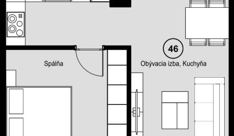 One bedroom apartment, Vrbovská cesta, Sale, Piešťany, Slovakia
