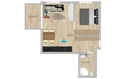 One bedroom apartment, Agátová, Sale, Bratislava - Dúbravka, Slovakia