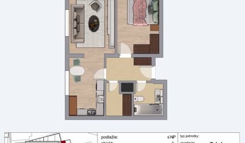 One bedroom apartment, Jégého, Sale, Bratislava - Ružinov, Slovakia
