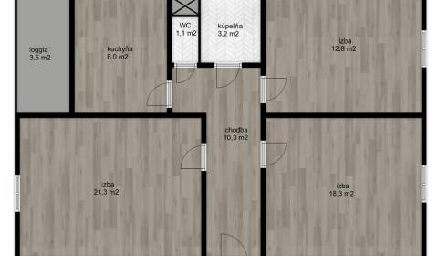 Two bedroom apartment, Rent, Nitra, Slovakia