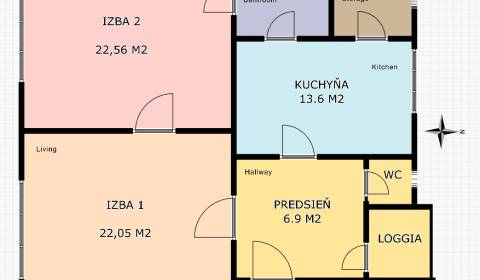 One bedroom apartment, Dopravná, Sale, Bratislava - Rača, Slovakia