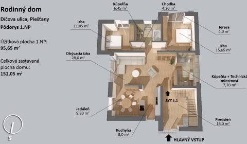 Two bedroom apartment, Díčova, Sale, Piešťany, Slovakia
