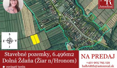 Sale Land – for living, Dolná Ždaňa, Žiar nad Hronom, Slovakia