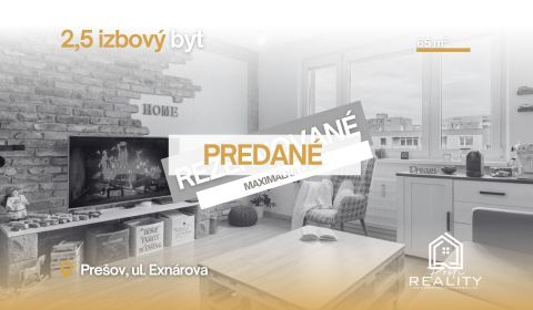 Sale Two bedroom apartment, Two bedroom apartment, Exnárova, Prešov, S