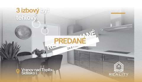 Sale Two bedroom apartment, Two bedroom apartment, Sidlisko I., Vranov