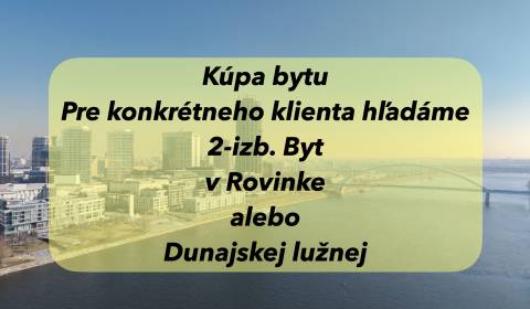 Searching for One bedroom apartment, One bedroom apartment, Rovinka, S