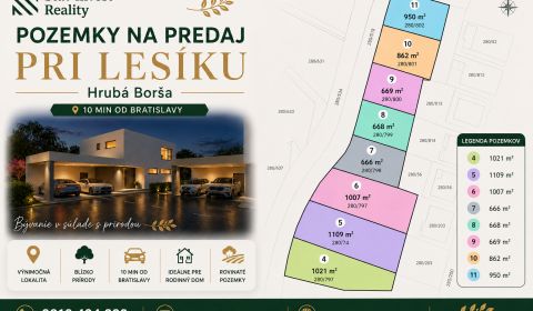Sale Land – for living, Land – for living, Šalviová, Senec, Slovakia