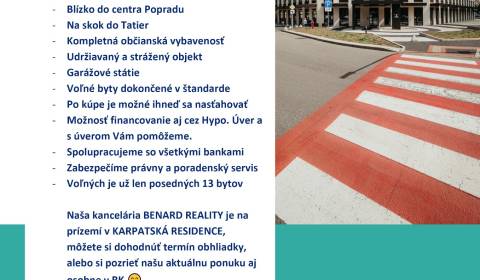 Sale Two bedroom apartment, Two bedroom apartment, Karpatská, Poprad, 