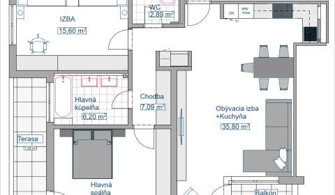 Sale Two bedroom apartment, Two bedroom apartment, Veterná, Trnava, Sl
