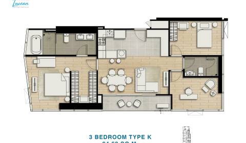 3-BEDROOM K SKYPARK LUCEAN JOMTIEN PATTAYA