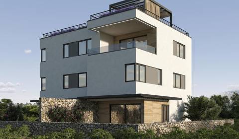 CROATIA - Apartment with pool in a modern house - MANDRE, island Pag