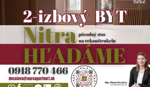 Searching for One bedroom apartment, One bedroom apartment, Nitra, Slo