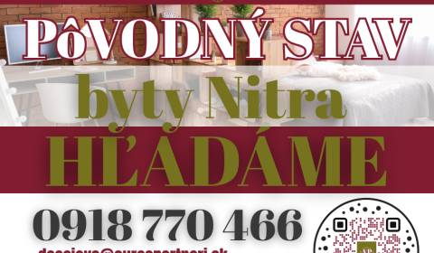 Searching for One bedroom apartment, One bedroom apartment, Nitra, Slo