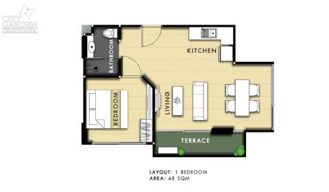 1 BEDROOM CITY GARDEN TROPICANA PATTAYA