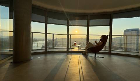 Apartment with an amazing view in Bratislava's first skyscraper