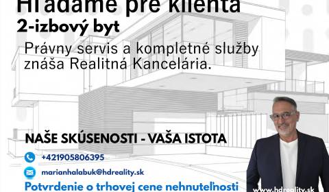 Searching for One bedroom apartment, One bedroom apartment, Sásová, Ba