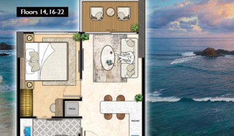 1 BEDROOM APARTMENT A9 THE RIVIERA CALIFORNIA PATTAYA