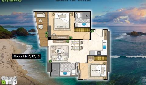 2 BEDROOM APARTMENT B3 THE RIVIERA CALIFORNIA PATTAYA