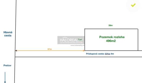 Sale Land – for living, Prešov, Slovakia