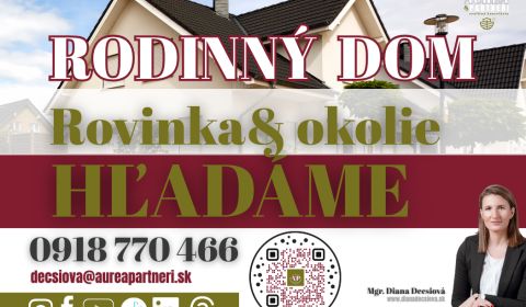Searching for Family house, Family house, Senec, Slovakia