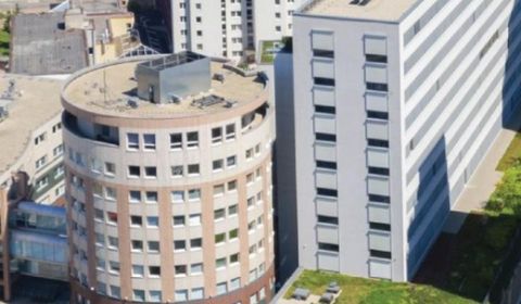 Modern office spaces in a new building in the wider city centre
