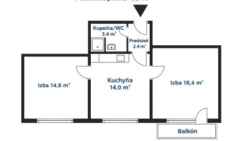 Sale One bedroom apartment, One bedroom apartment, Rezedová, Bratislav