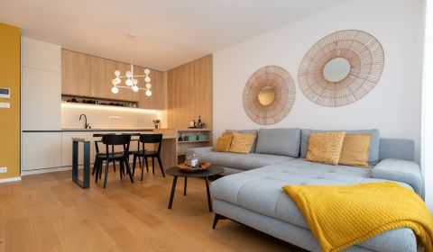 Furnished 1-bedroom apartment with loggia, Nivy