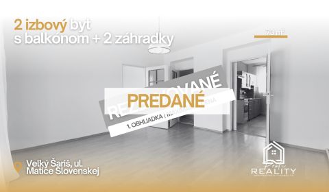 Sale One bedroom apartment, One bedroom apartment, Matice slovenskej, 