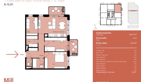 MILLHAUS - Three bedroom apartment, Plynárenská, Br