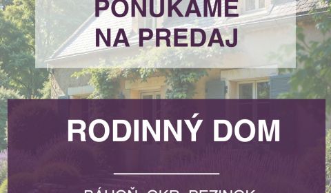 Sale Family house, Family house, Pezinok, Slovakia