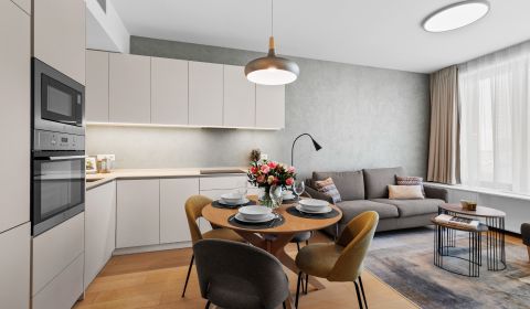 SKY PARK luxury furnished 2-room apartment on 15th floor
