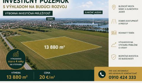 Sale Land – for living, Land – for living, Senec, Slovakia