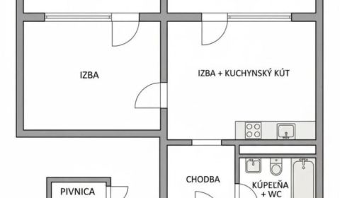Sale One bedroom apartment, One bedroom apartment, Šustekova, Bratisla