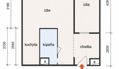 Sale One bedroom apartment, One bedroom apartment, J. Švermu, Michalov