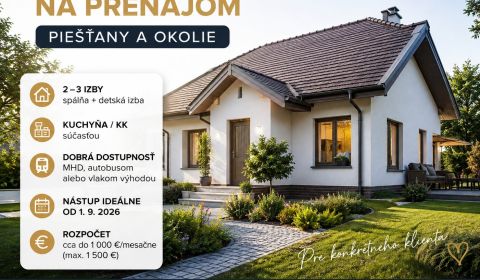 Sublease Family house, Family house, Piešťany, Slovakia