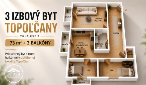 Sale Two bedroom apartment, Two bedroom apartment, Topoľčany, Slovakia