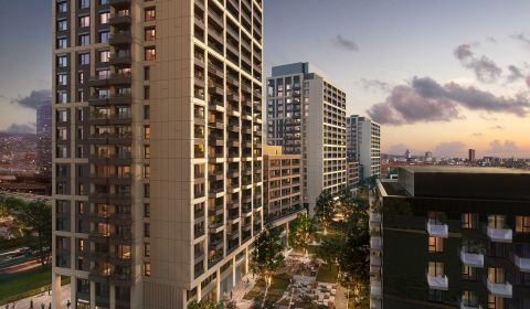 DOWNTOWN YARDS -1-room apartment with view to the north,blockE