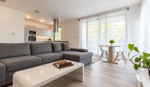 Modern 1-bedroom apartment with parking, Horský park
