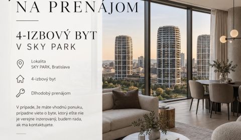 Rent Three bedroom apartment, Three bedroom apartment, Bratislava - St