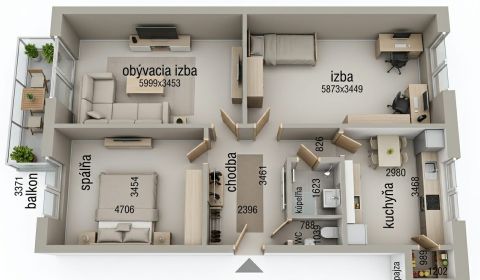 Sale Two bedroom apartment, Two bedroom apartment, Škultétyho, Nitra, 
