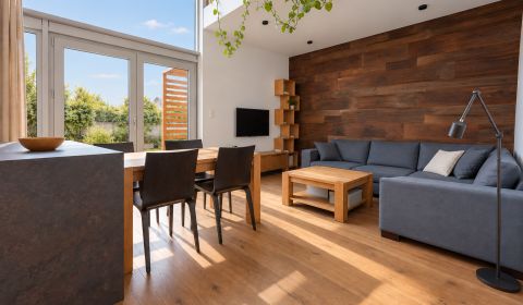 Designer loft with private garden, Koliba
