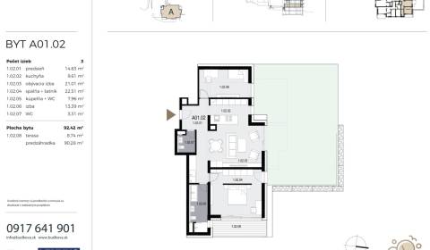 Two bedroom apartment, Búdková, Sale, Bratislava - Staré Mesto, Slovak