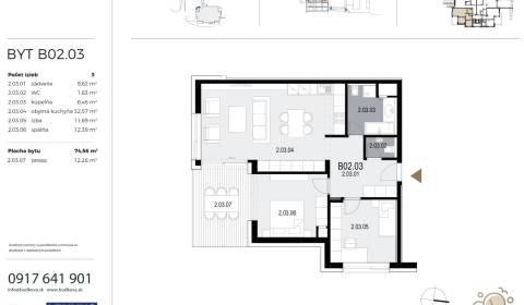 Two bedroom apartment, Búdková, Sale, Bratislava - Staré Mesto, Slovak