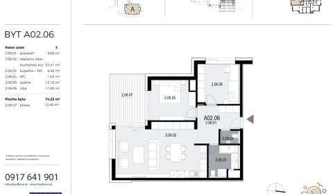 Two bedroom apartment, Búdková, Sale, Bratislava - Staré Mesto, Slovak