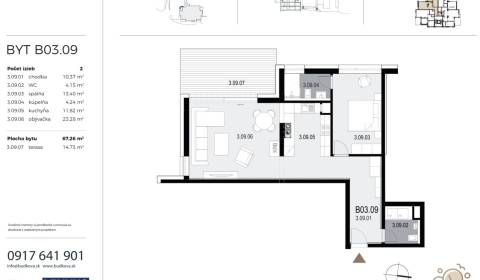 One bedroom apartment, Búdková, Sale, Bratislava - Staré Mesto, Slovak