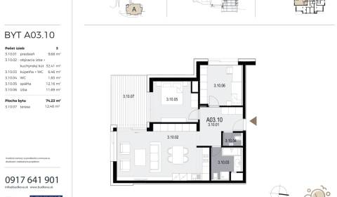 Two bedroom apartment, Búdková, Sale, Bratislava - Staré Mesto, Slovak