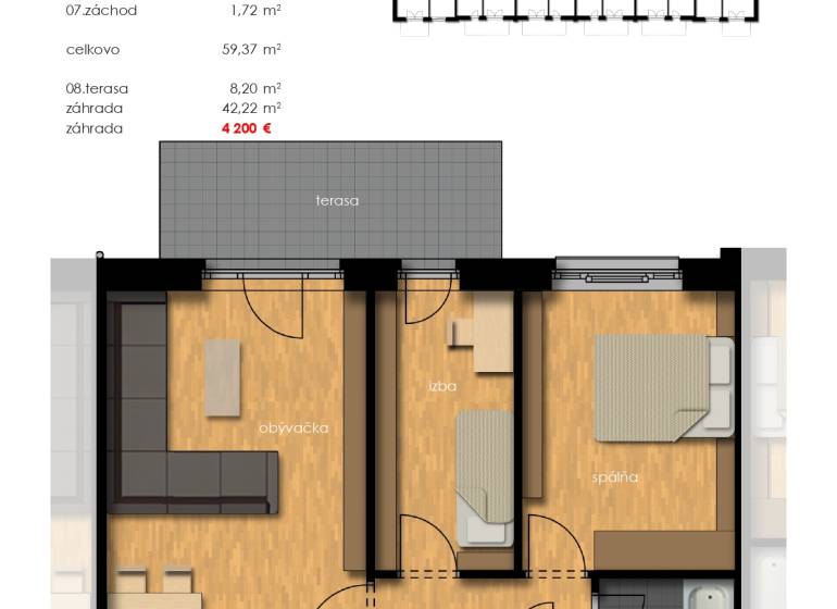 Sale Two bedroom apartment, Two bedroom apartment, Mosonmagyaróvár, Hu