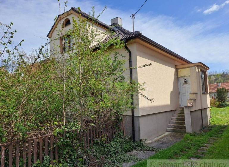 A family house with a vestibule, garden, and climbing greenery, wooden fence, white facade.